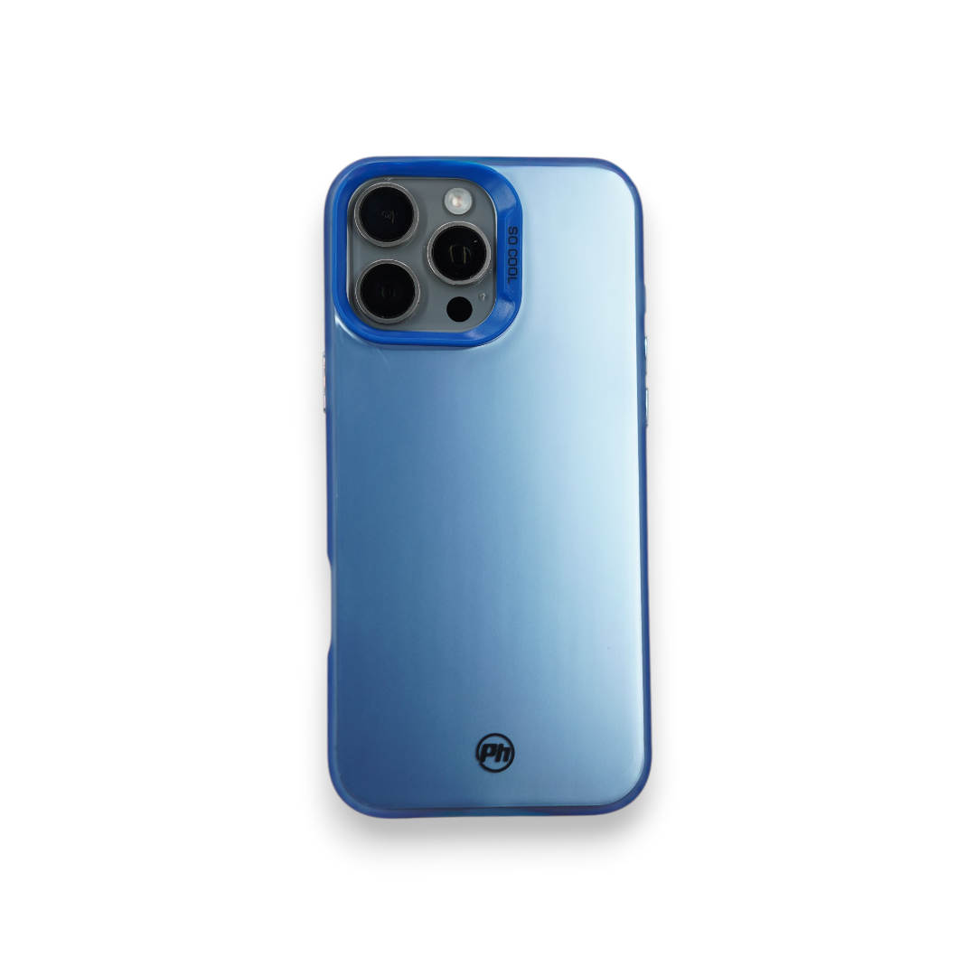 Capa Metálica Premium — Azul Cobalto